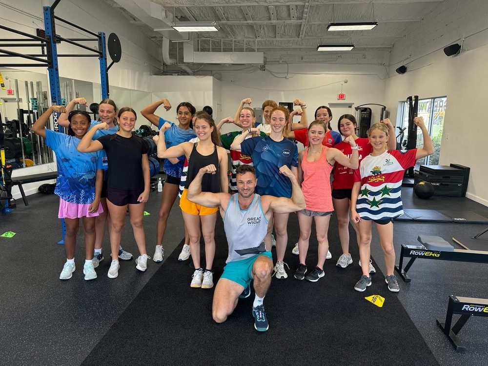 Great Wight youth athletes after a training session